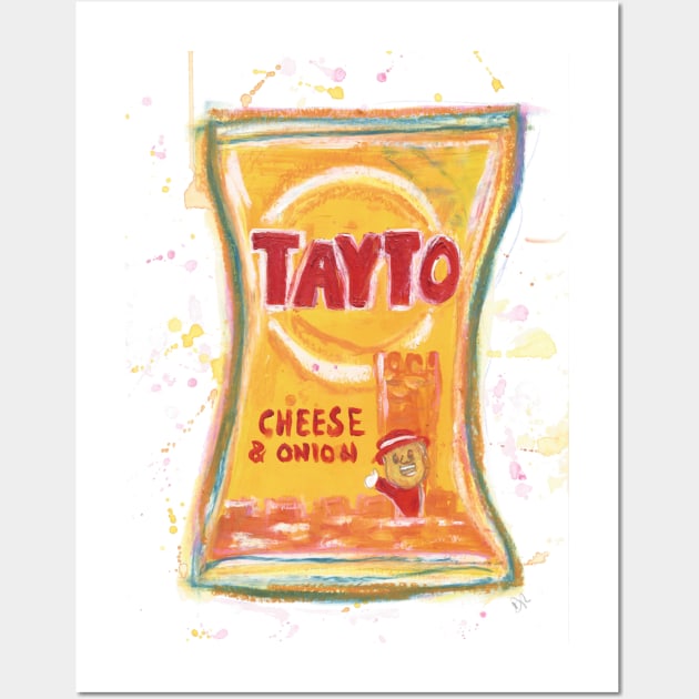 Tayto Cheese & Onion Crisps Wall Art by DebTheZeb